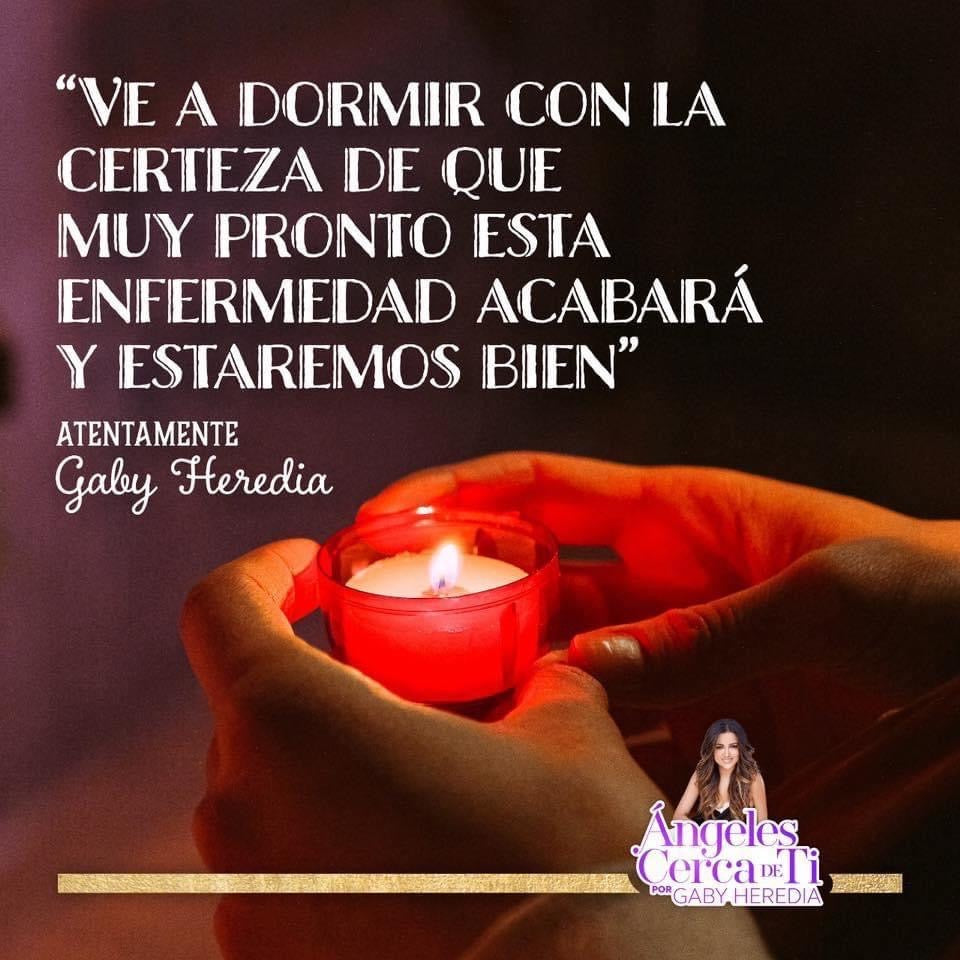 Ve a dormir con la certeza de que muy pronto esta enfermedad acabará