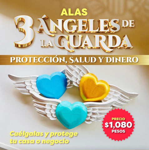 Alas 3 Ángeles de la Guarda: Protección, Salud y Dinero