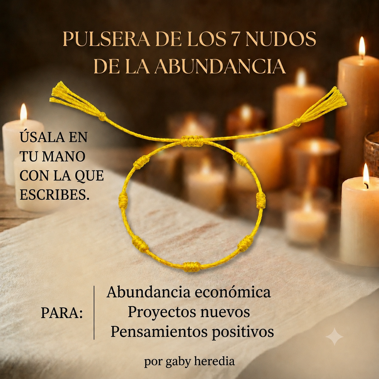 Pulsera de los 7 Nudos de la Abundancia