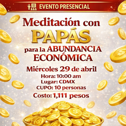 CURSO PRESENCIAL: Meditación con Papás para la Abundancia Económica