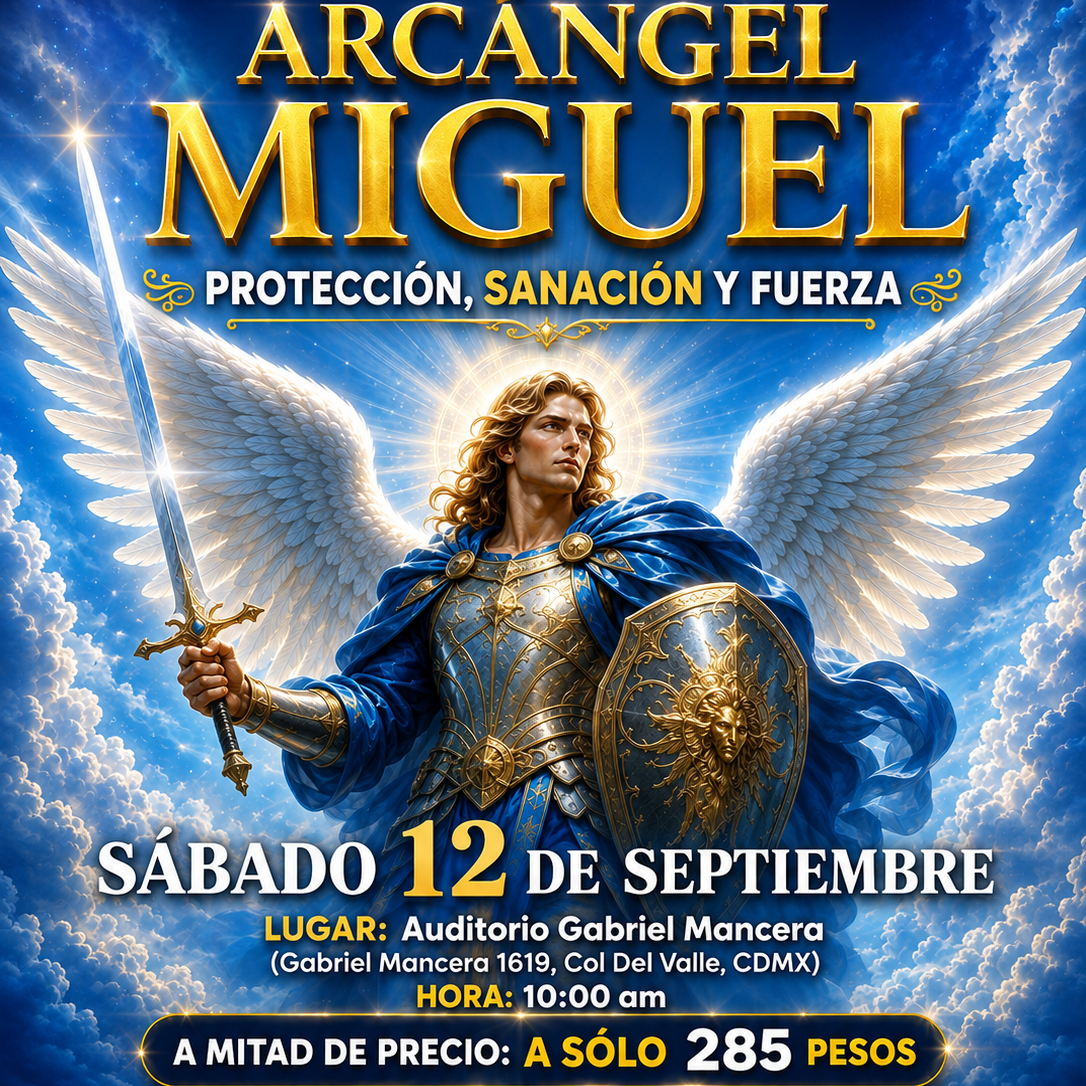 EVENTO PRESENCIAL: ARCÁNGEL MIGUEL: Protección, Sanación y Fuerza