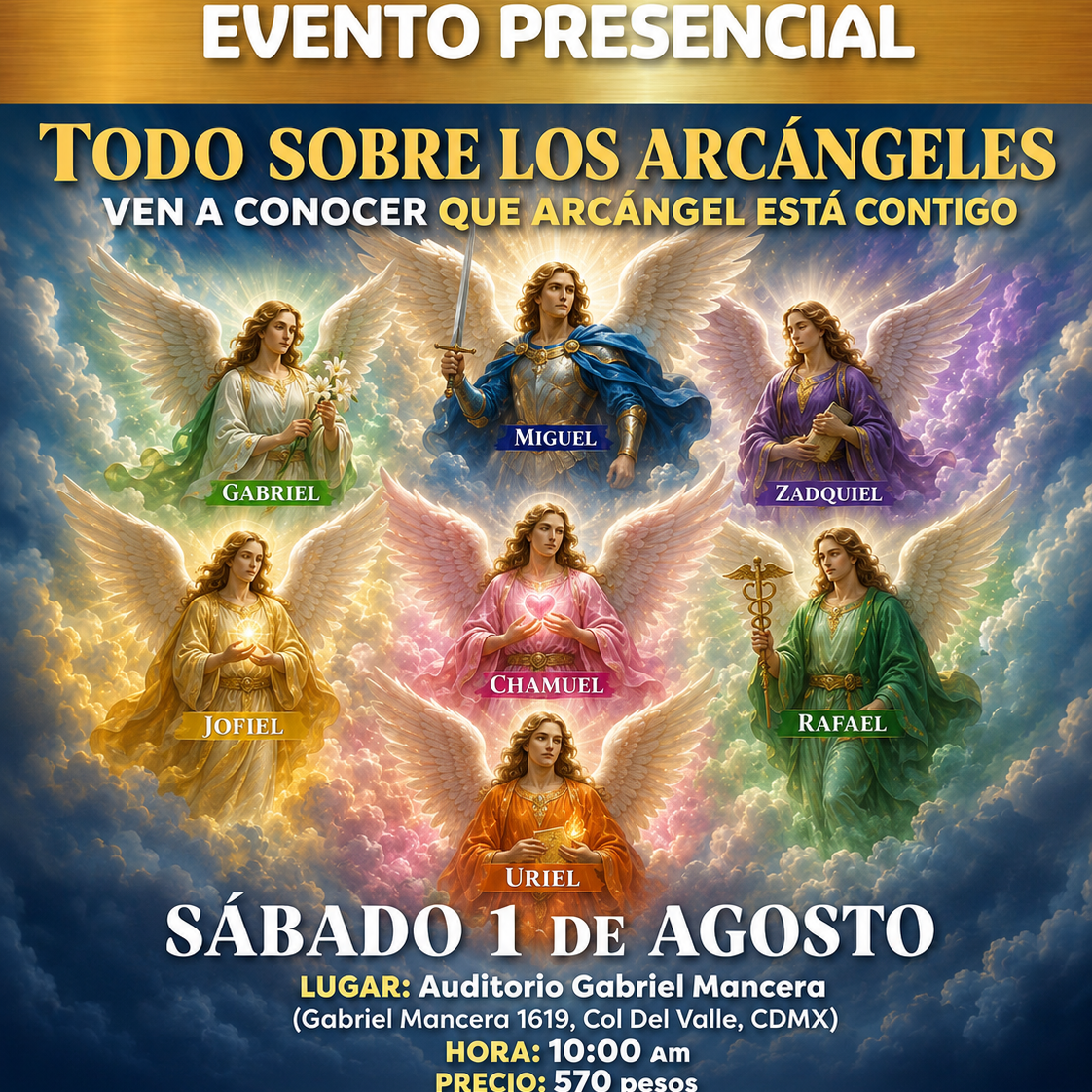 CURSO PRESENCIAL: Todo Sobre los Arcángeles (Qué Arcángel Está Contigo)