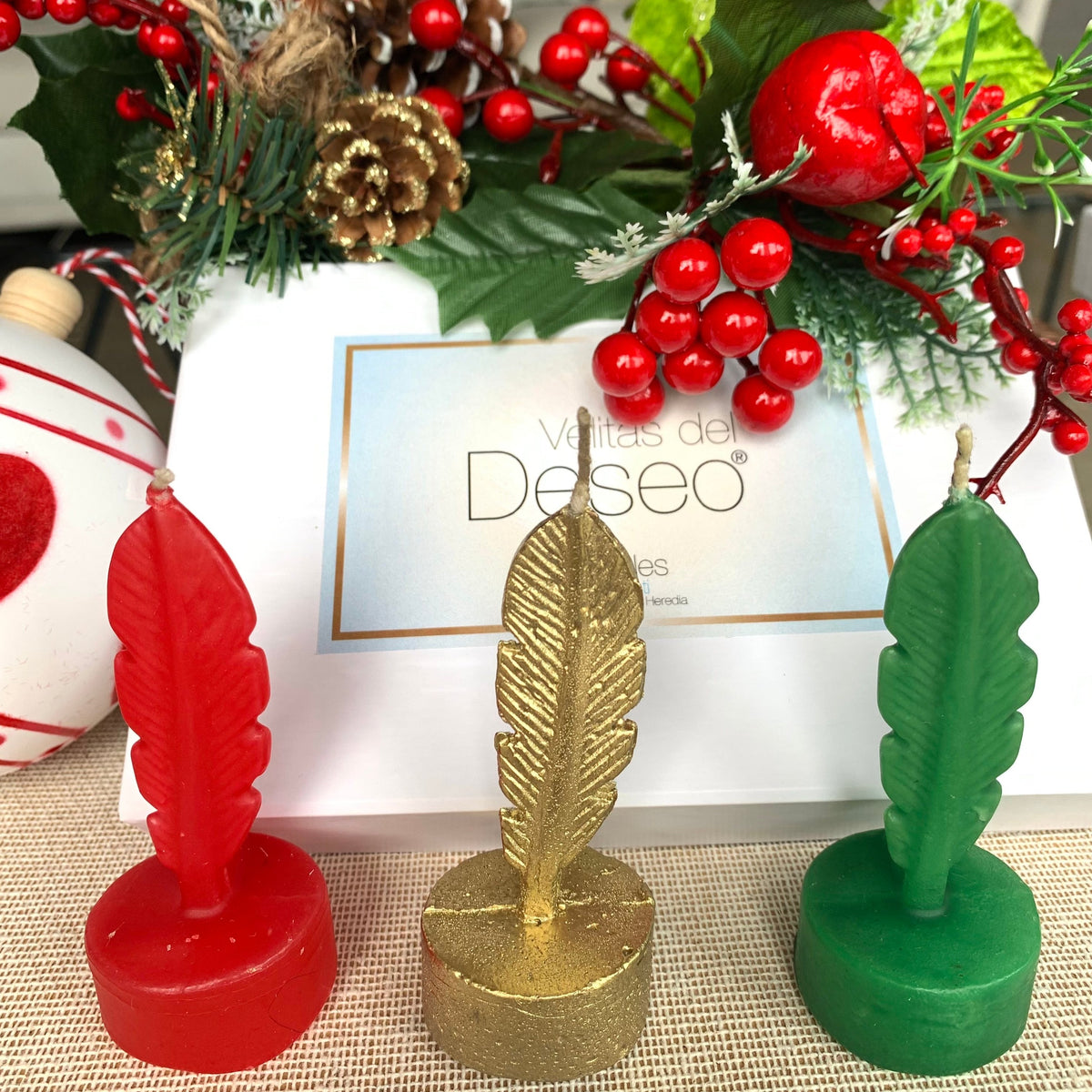 Velitas del deseo para Navidad y Año nuevo
