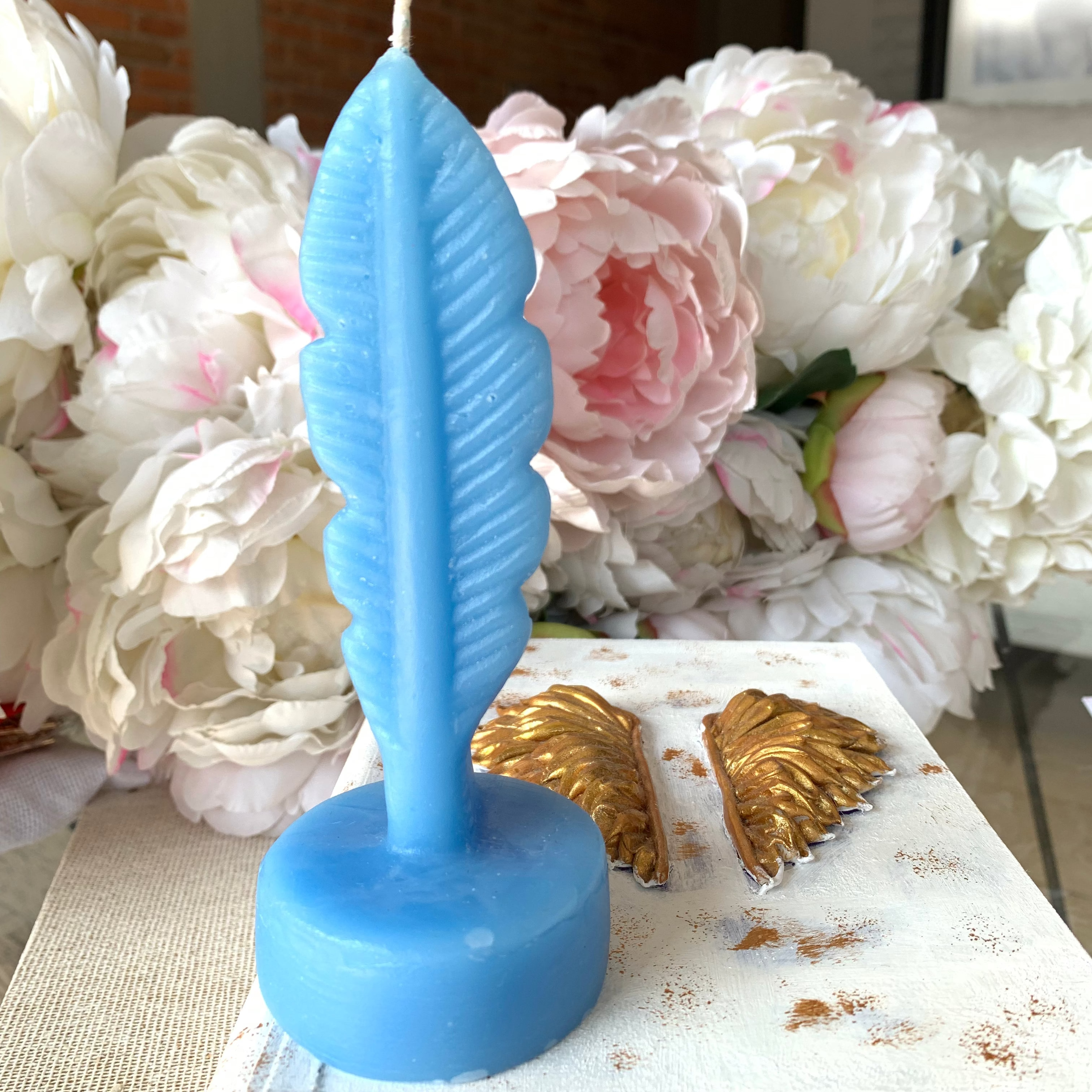 Pluma Azul del Arcángel Miguel (Vela)