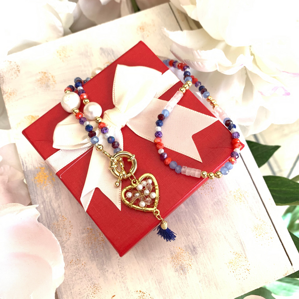 Collar Corazón de los 7 Arcángeles (Abundancia y Amor)