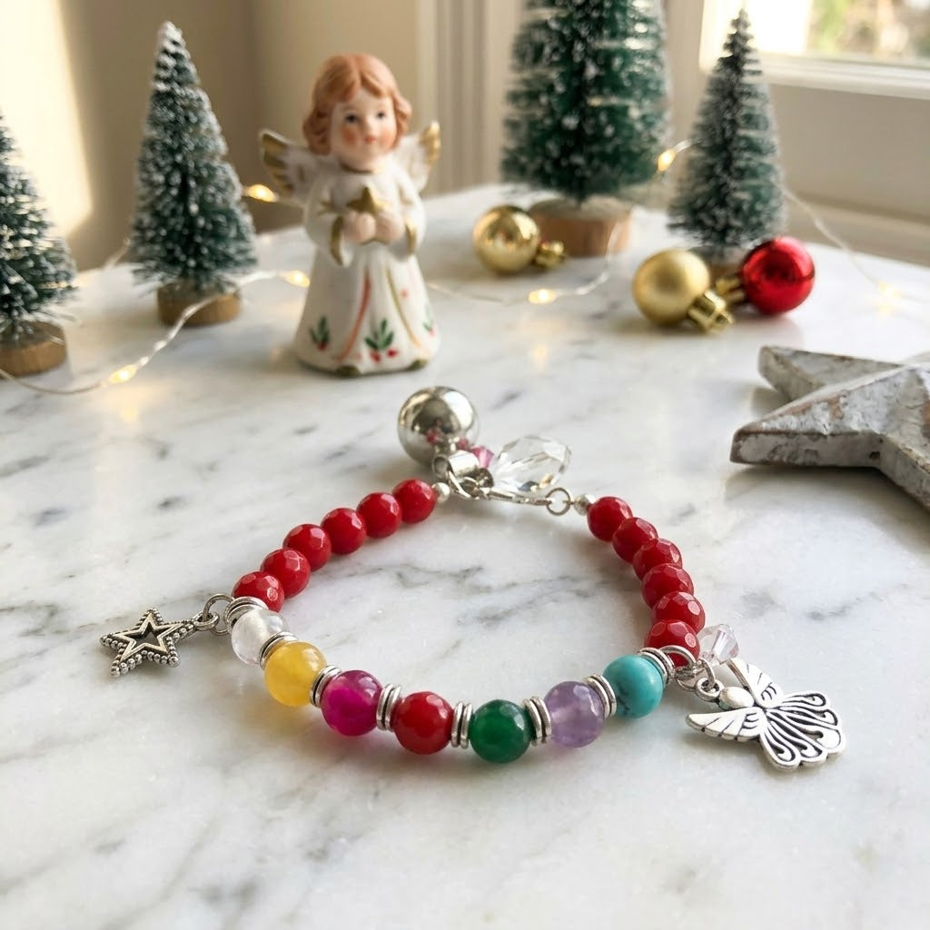 Pulsera Llamador del Ángel de la Navidad y los 7 Arcángeles.