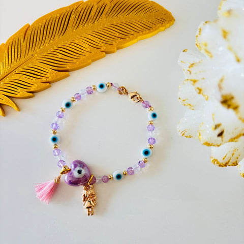 Pulsera Protección a mi Angelito Terrenal (Para Niña)