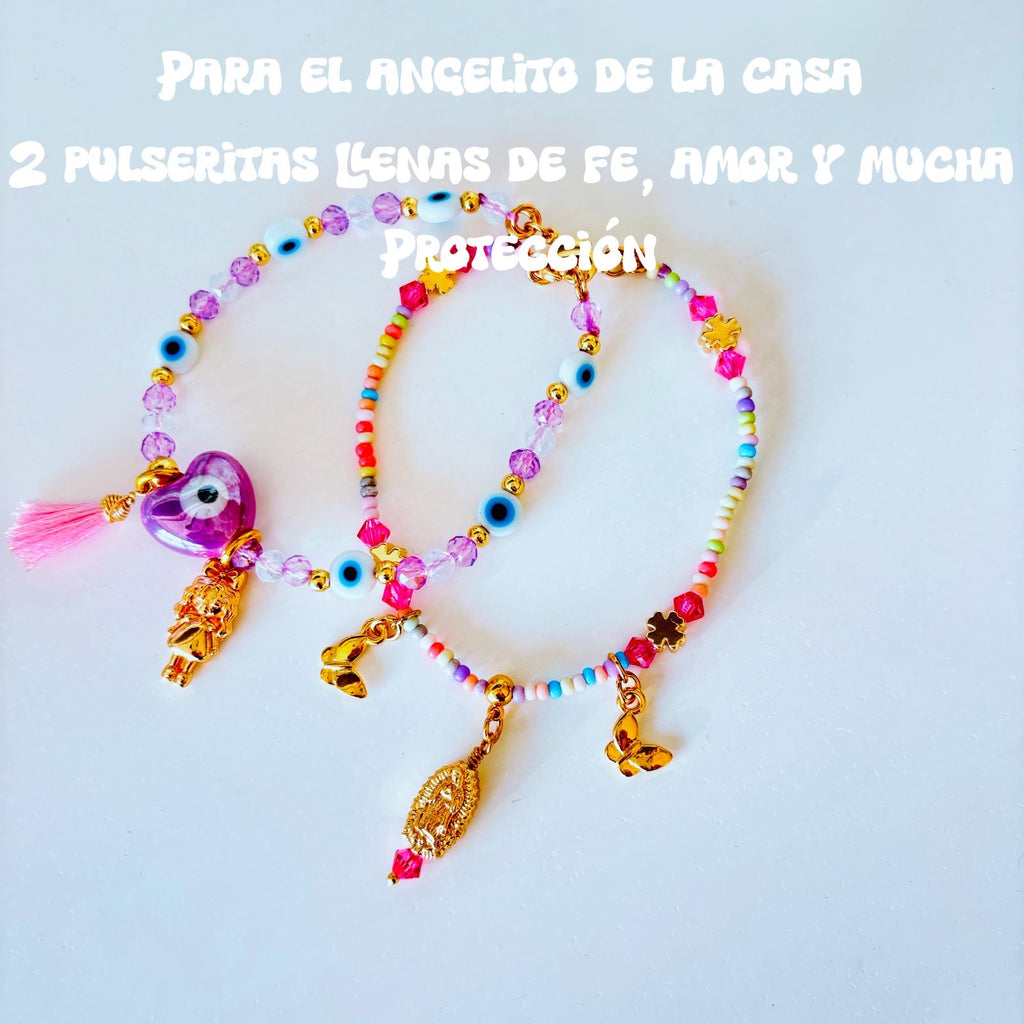 Kit: 2 Pulseras de Protección Para Niña