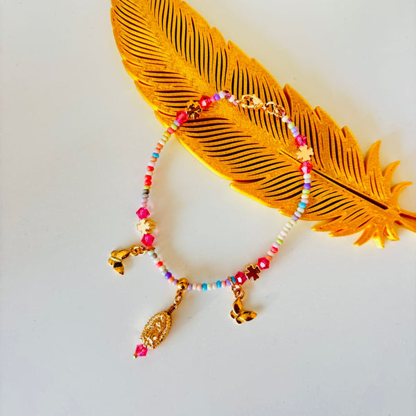 Pulsera Cuídame Virgencita de Guadalupe (Para Niña)