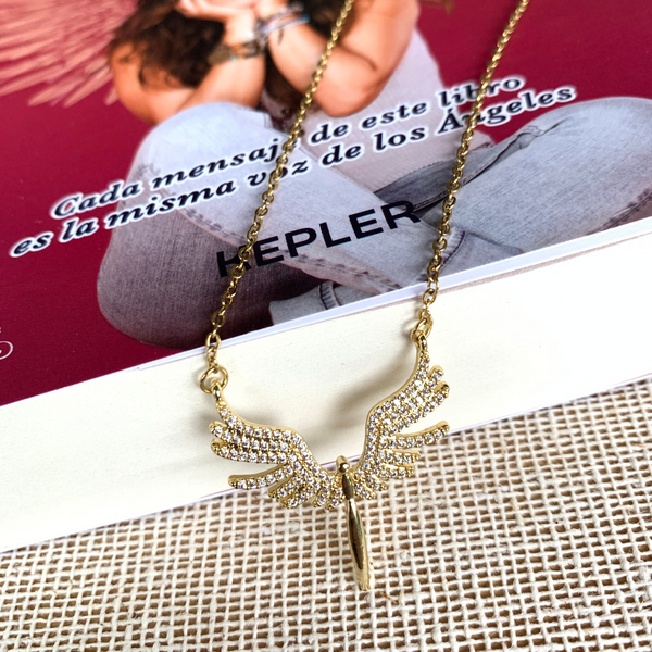 Collar Ángeles de la Abundancia INFINITA (dorado)