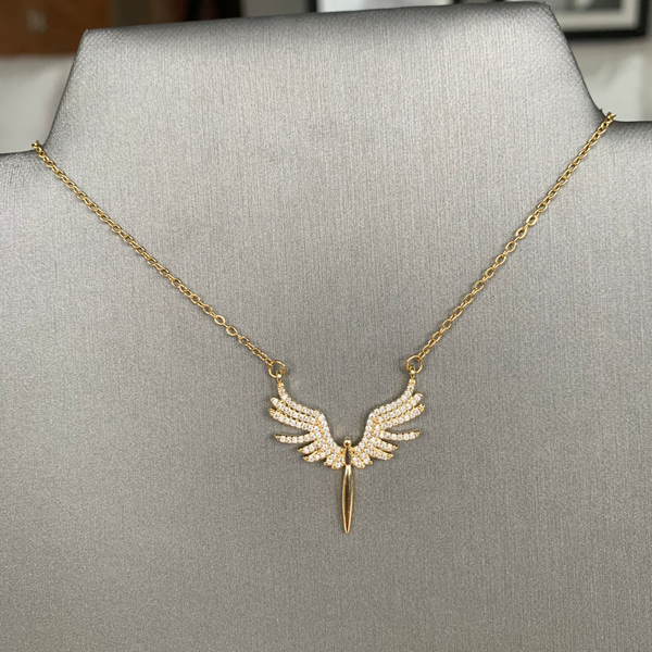 Collar Ángeles de la Abundancia INFINITA (dorado)