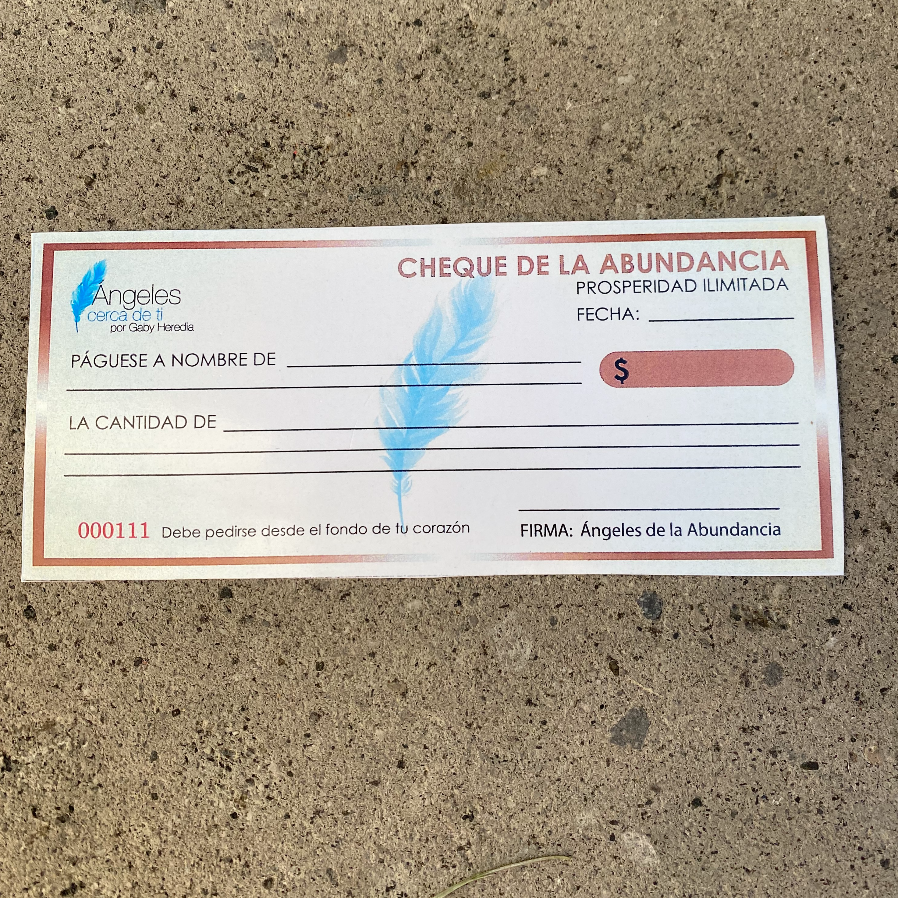 Cheque de la abundancia