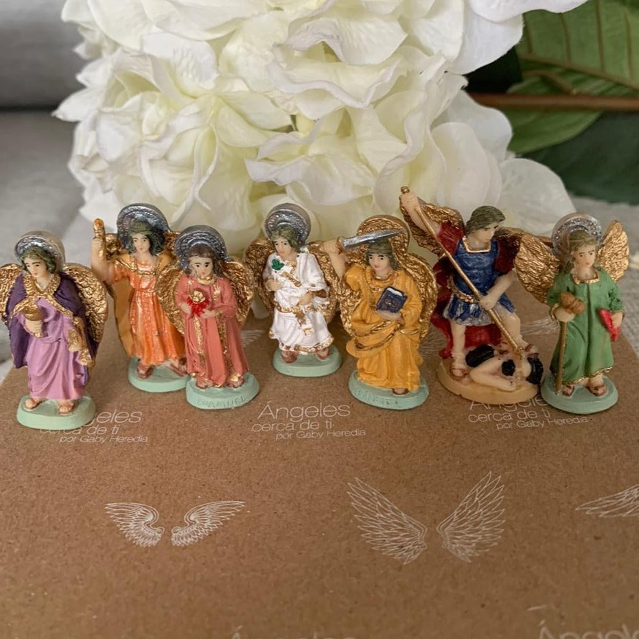 Kit los 7 Arcángeles miniatura de cerámica