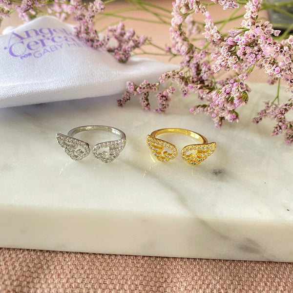 Anillo alita de ángel